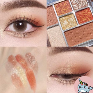 Bảng phấn 7 màu Gella's hiệu ứng 3D pha lê