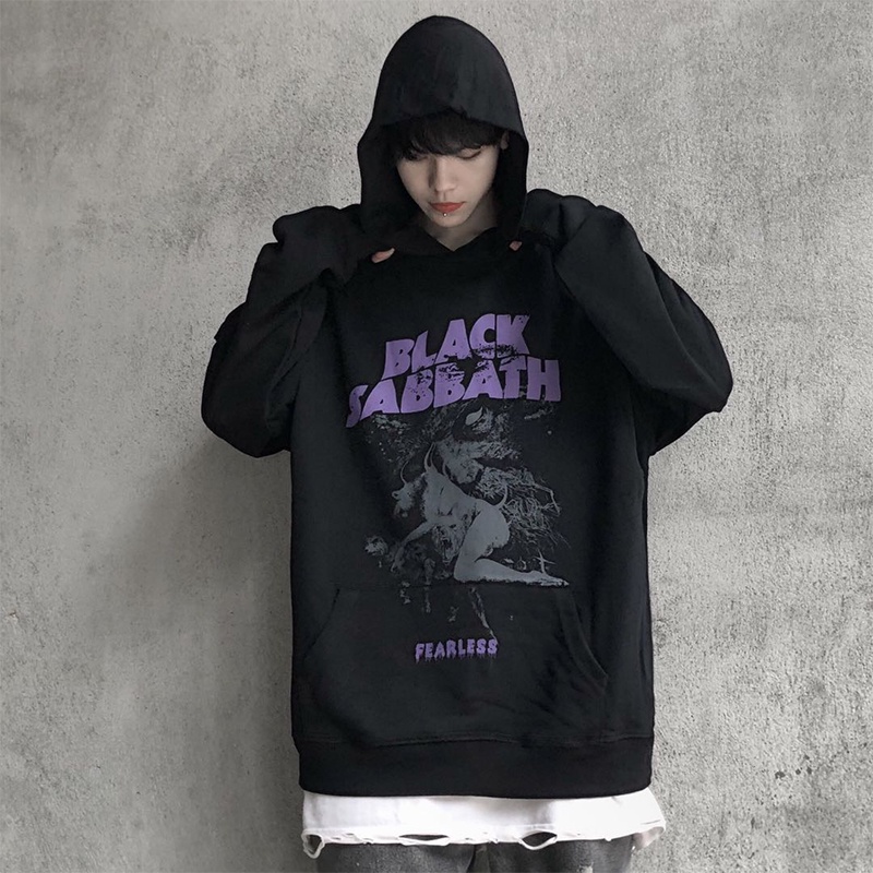 European and American High Street Dark Hip-hop National Trend Hooded Sweater Men's 2021 Spring and Autumn Thin Loose Long-sleeved Jacket