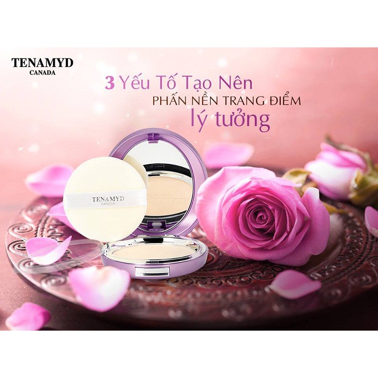 Phấn trang điểm trắng da TENAMYD CANADA Intense Whitening Pact SPF50+/PA+++ 12g