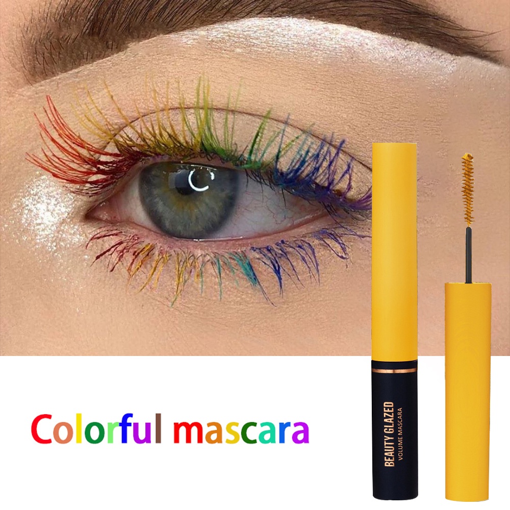 Mascara chải lông mi RIPE GIRL làm dày siêu mềm mịn nhiều màu sắc tùy chọn chống thấm nước và mồ hôi không bị nhòe