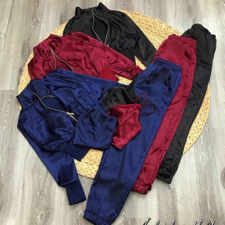 Set thể thao phi lụa 3 món