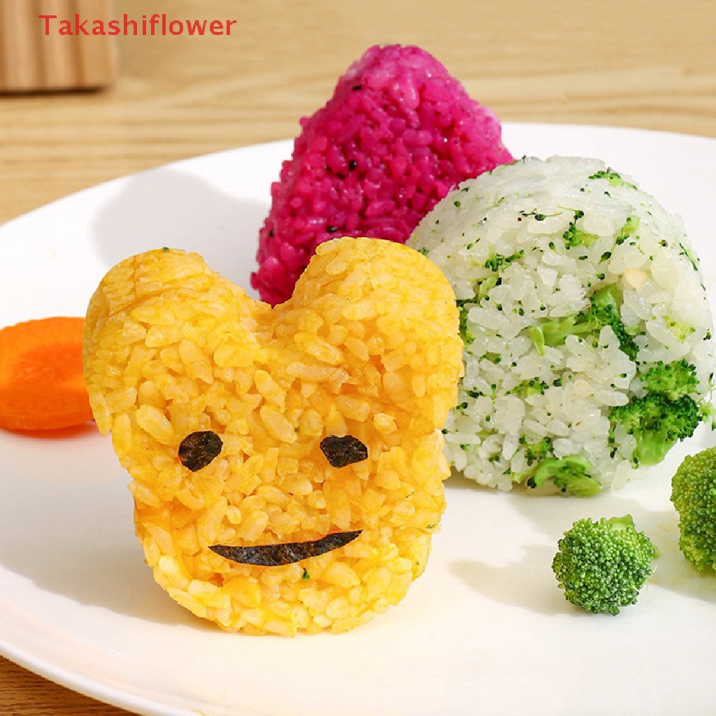 Set 5 Khuôn Làm Cơm Nắm Hình Hoạt Hình Dễ Thương