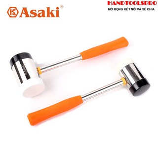 Búa 2 đầu cao su trắng đen 50mm 60mm asaki ak-9533 ak-9534