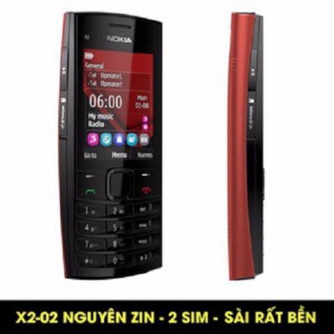 XẢ LỖ CÁC NHÉ Điện Thoại 2 sim Nokia X2-02 Chinh Hãng bảo hành 12 Tháng XẢ LỖ CÁC NHÉ