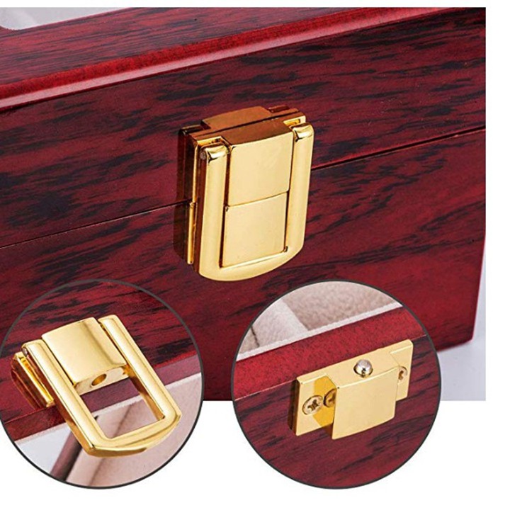 Hộp Đồng Hồ Gỗ 2 Ngăn Hàng Cao Cấp Đựng Vừa Tất Cả Các Loại Đồng Hồ