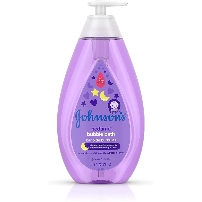 Sữa tắm tạo bọt giúp bé dễ ngủ Johnson's Bedtime Bubble Bath 400ml/800ml (Mỹ)