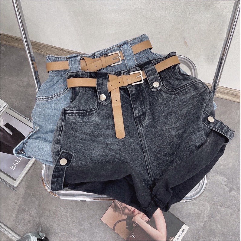 Quần short jean 0005, 6716 nữ chất jean đẹpI Trần Hân Shop 20003923 ( kèm đai nịt)