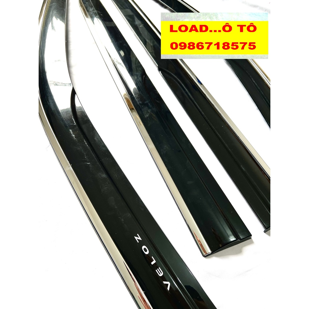 Vè Che Mưa Chỉ Inox Xe Toyota Veloz Cross 2022-23 Mẫu Có Viền Chỉ Inox Cao Cấp 4 Mảnh