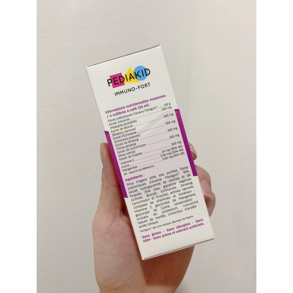 Siro tăng sức đề kháng Pediakid Immuno - Port 125ml