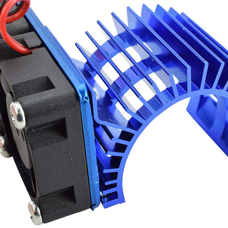 Quạt Tản Nhiệt Động Cơ Cnc 4010 40x40mm Bằng Hợp Kim Nhôm Màu Xanh Dương Cho Xe Rc Car 540 550 Motor