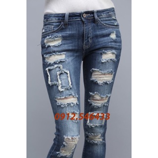 Quần jean rách model xuất dư