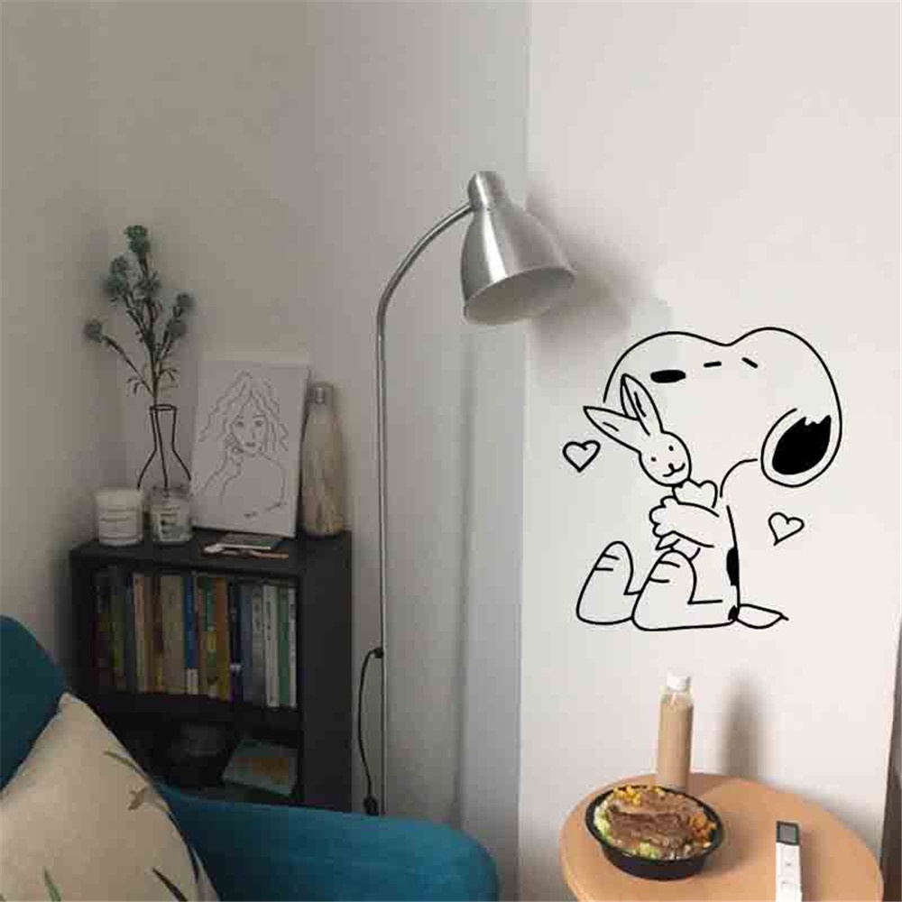 Miếng Dán Tường Trang Trí Hình Chú Chó Dễ Thương
