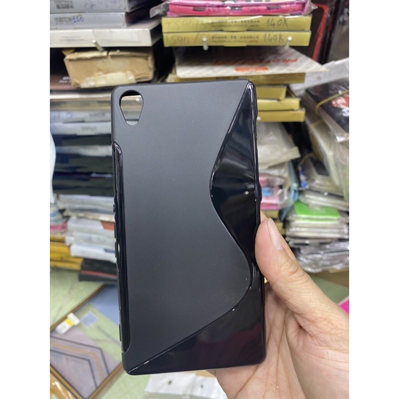 Ốp lưng Sony Z3 dẻo trong suốt, đen công ty