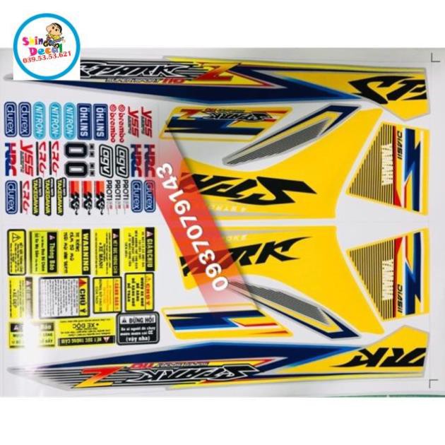 Tem rời sirius spark bạc vàng mẫu 2
