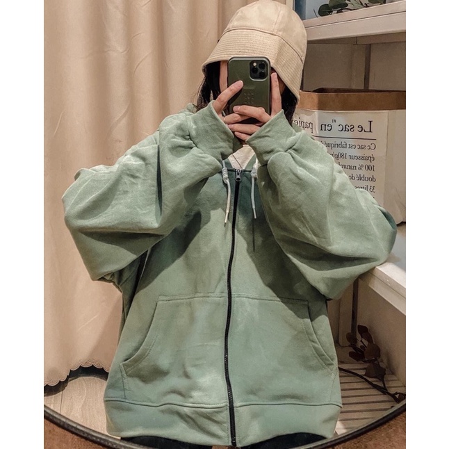 Áo khoác nỉ trơn Unisex nam nữ