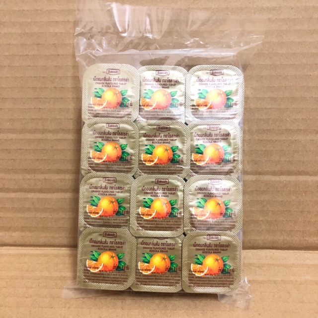 Vỉ x24 Hộp C Cam Trái Tim Roscela 67g