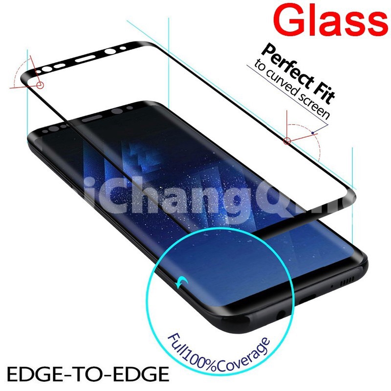 Miếng dán Samsung 40D Full-screen Tempered Glass for  Galaxy S8 S9 Plus Note 9 8 A8 A6 S7 Edge Screen Protector