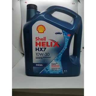 Nhớt Cao Cấp Cho Xe Ô Tô SHELL HX7 DIESEL  DẦU 10W-30 6L