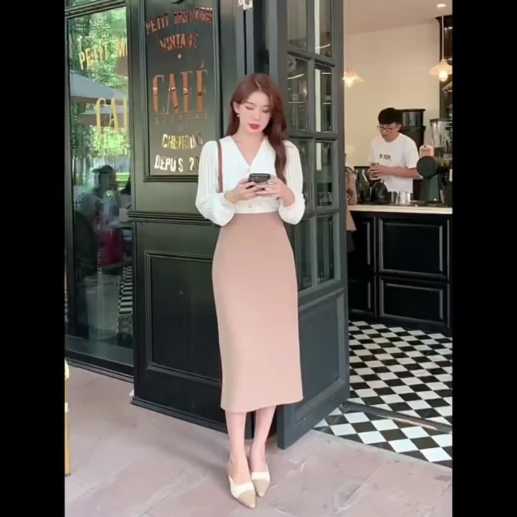 Chân Váy Công Sở Cao Cấp Tôn Dáng Cực Đẹp m309 | BigBuy360 - bigbuy360.vn