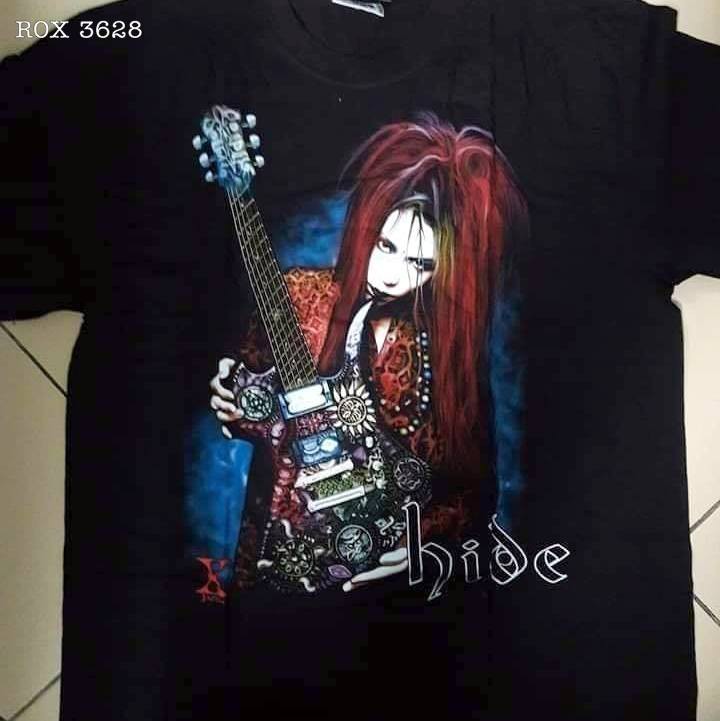 Áo Rock band tee phông / thun Hide ROX 3628 oversize 100% cottong Thái Lan - BỤI ROCK