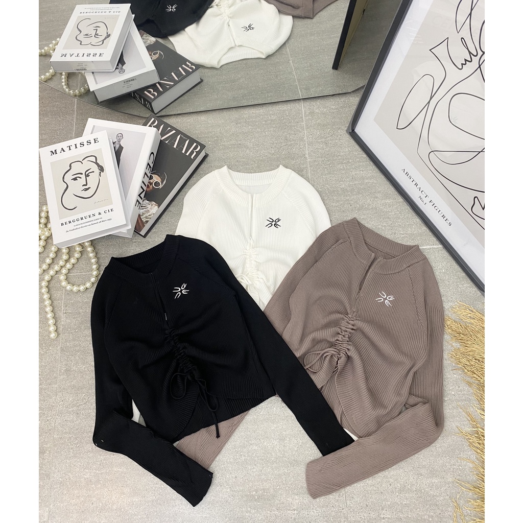 Áo thun rút dây L.I.E.N Boutique điểm nhấn rút dây eo ,cá tính hiện đại