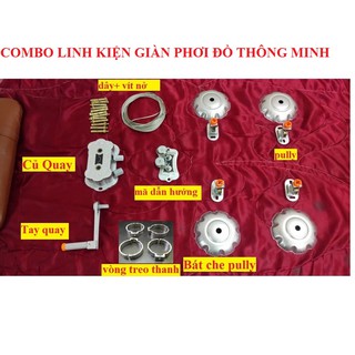 COMBO LINH KIỆN GIÀN PHƠI ĐỒ NÂNG HẠ THÔNG MINH