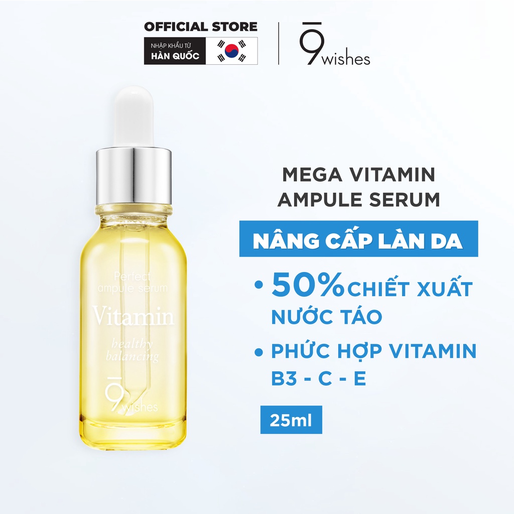 Tinh chất tái tạo 9 Wishes Mega Vitamin Ampule Serum 25ml