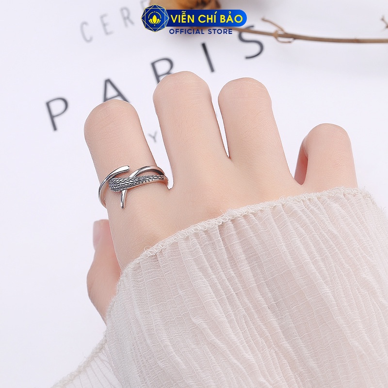 Nhẫn bạc nữ mãng xà chất liệu bạc 925 thời trang phụ kiện trang sức nữ Viễn Chí Bảo N000459
