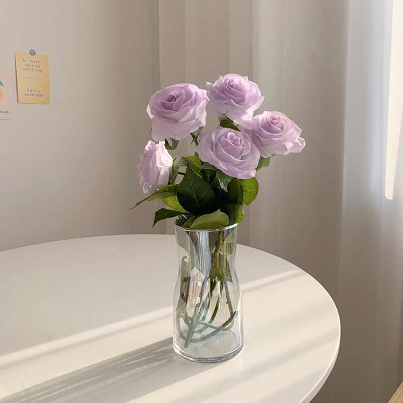 Bình Hoa Thủy Tinh Trong Suốt Để Bàn Trang Trí Phong Cách Bắc Âu