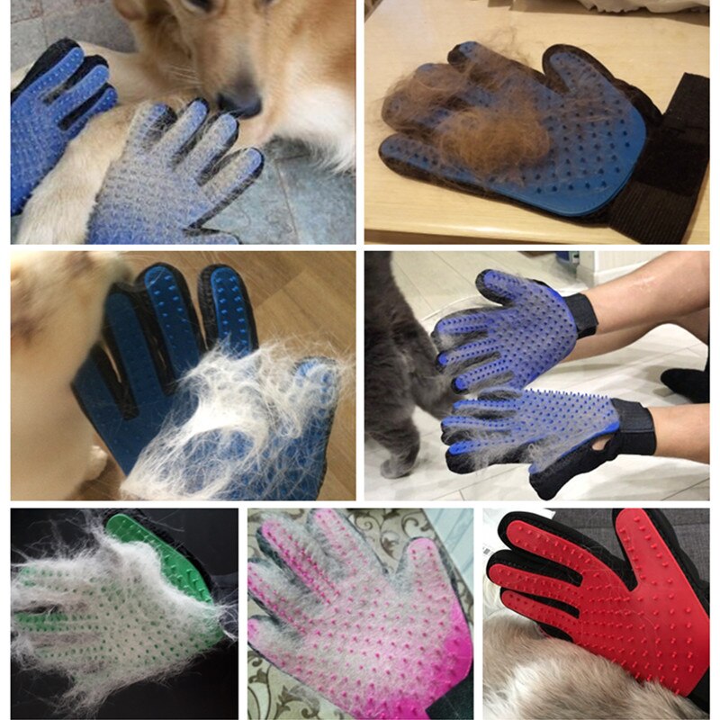 Găng tay chải lông mát-xa tiện dụng dành cho thú cưng