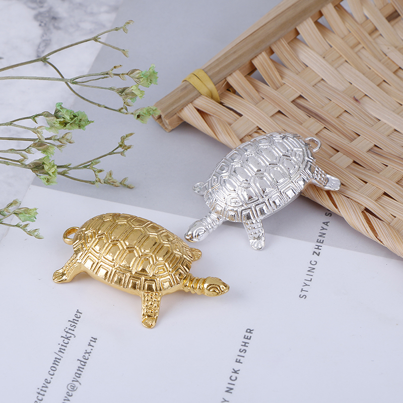 Tượng Rùa May Mắn Màu Vàng Đồng Trang Trí Nhà Cửa / Văn Phòng