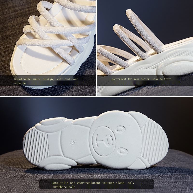 Xăng đan Mùa Hè Đế Dày 2022 Dễ Phối Đồ Thời Trang Cho Nữ