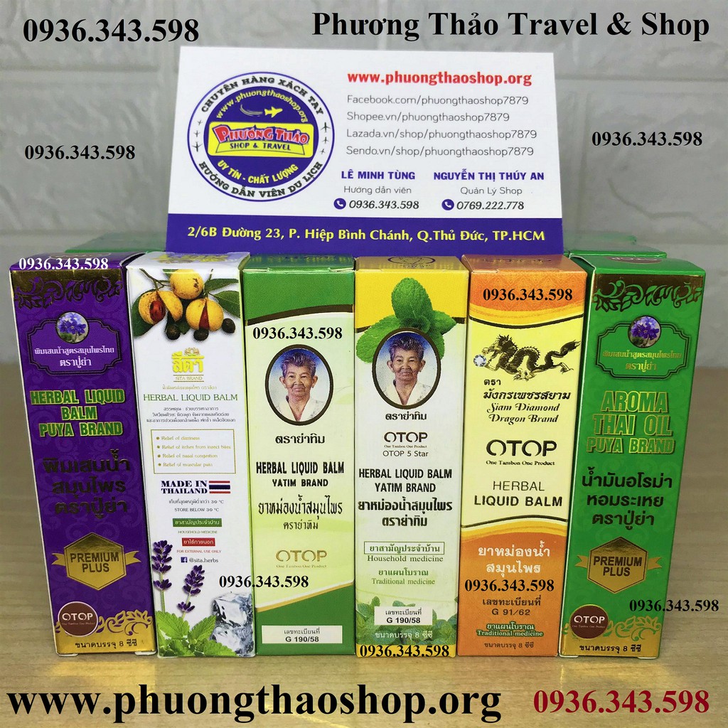 1 LỐC 12 CHAI DẦU THẢO DƯỢC THÁI LAN