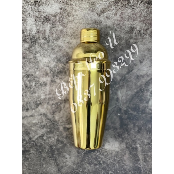 Bình Shaker Inox Mạ Vàng ( Bình lắc pha chế )