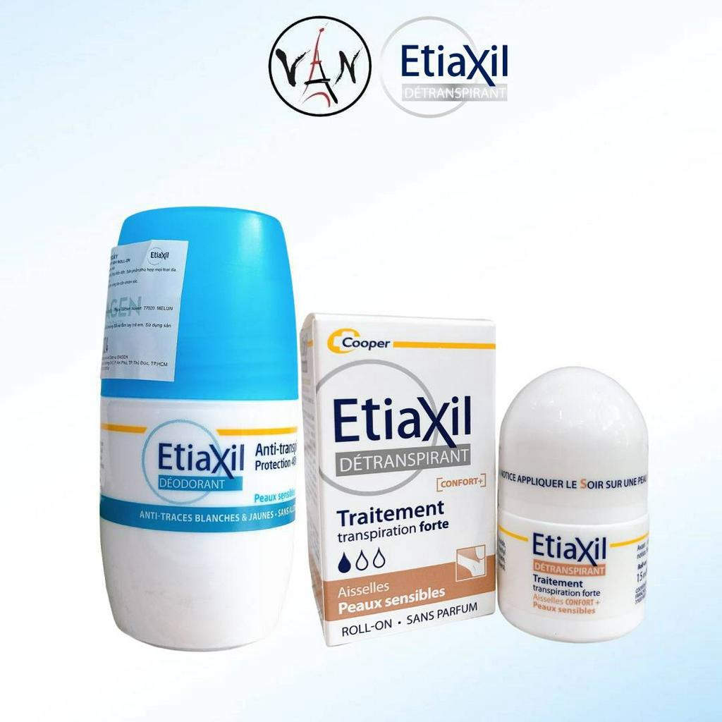 Combo etiaxil lăn khử mùi dành cho da siêu nhạy cảm 15ml và lăn khử mùi hằng ngày 50ml