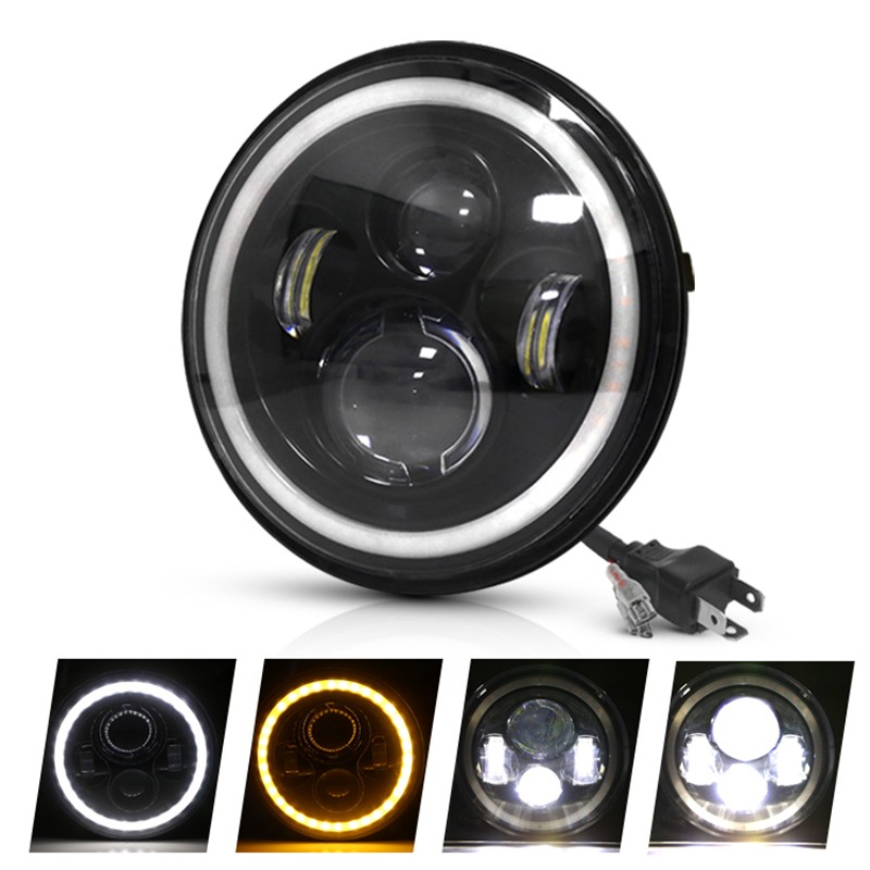 Đèn Pha Ô Tô 7inch H4 Led Drl 12v 24v Siêu Sáng