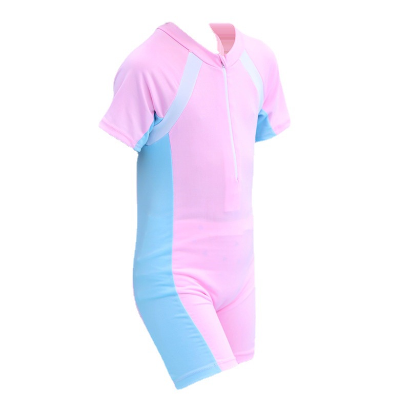 Bộ Đồ Bơi Liền Thân Ngắn Tay Cho Bé Gái