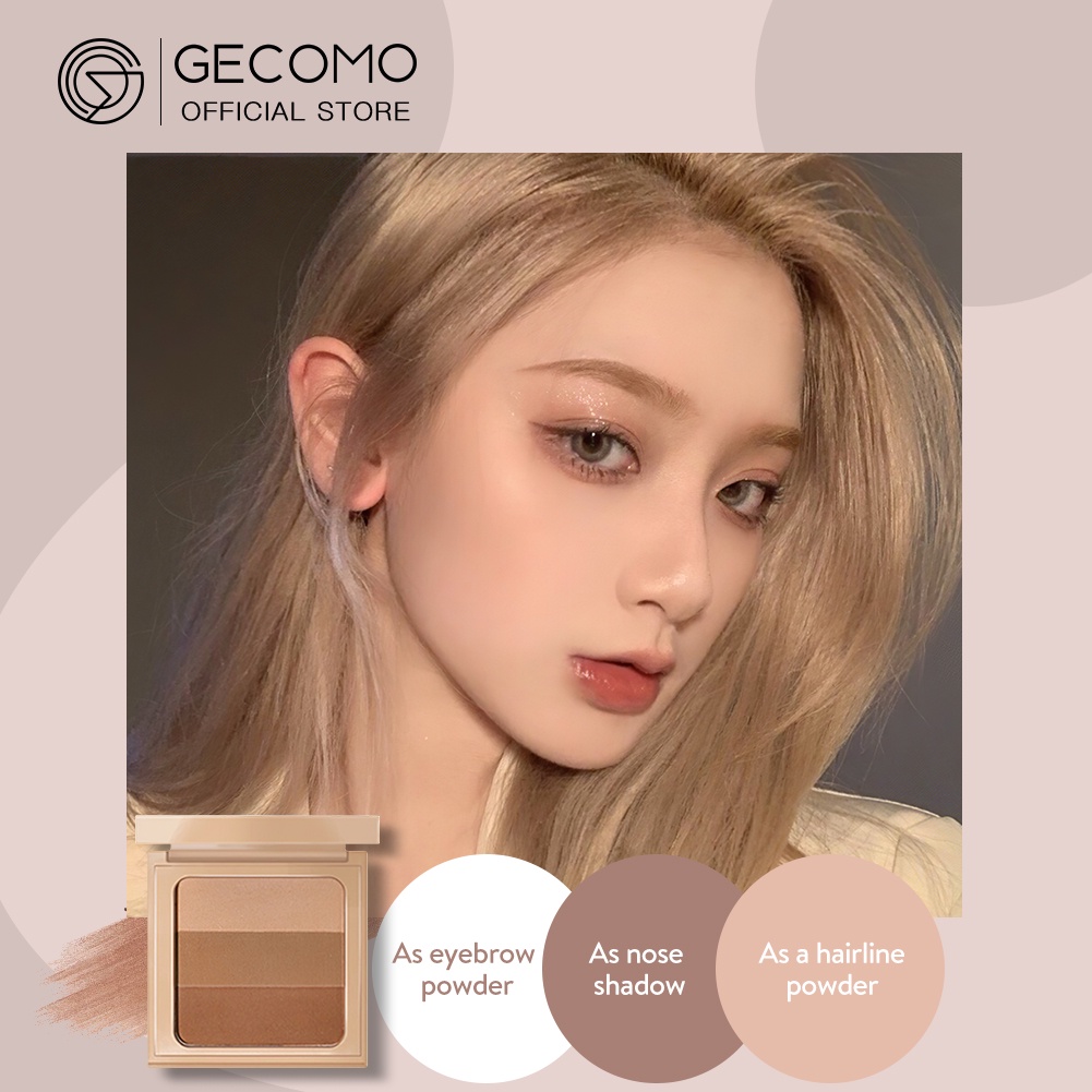 GECOMO  Long Lasting Contour Palette Face Makeup Bronzer Powder Mỹ phẩm