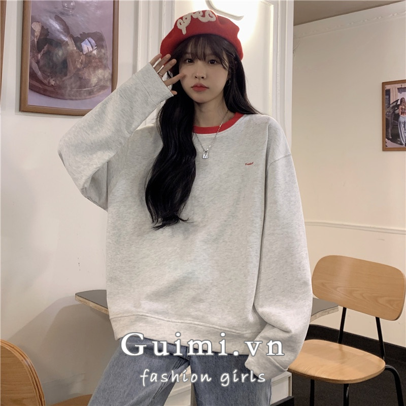 Áo sweater Dài Tay Dáng Rộng Thiết Kế Mới Thời Trang Mùa Thu Dành Cho Nữ