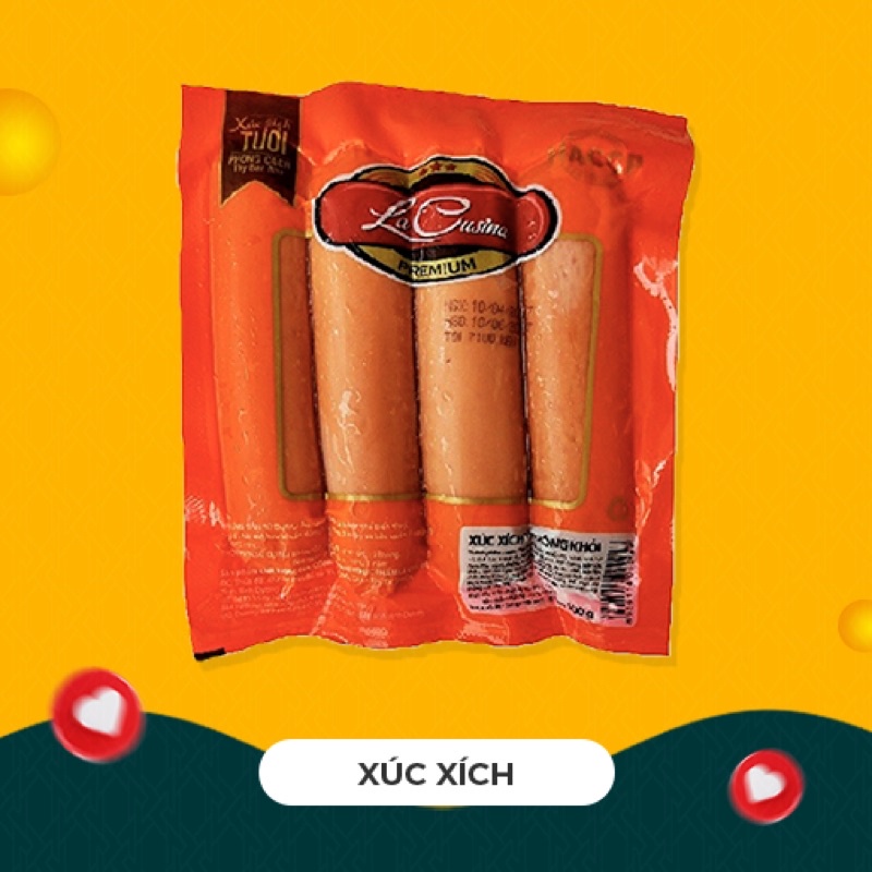 Xúc xích 500gram 10 cây