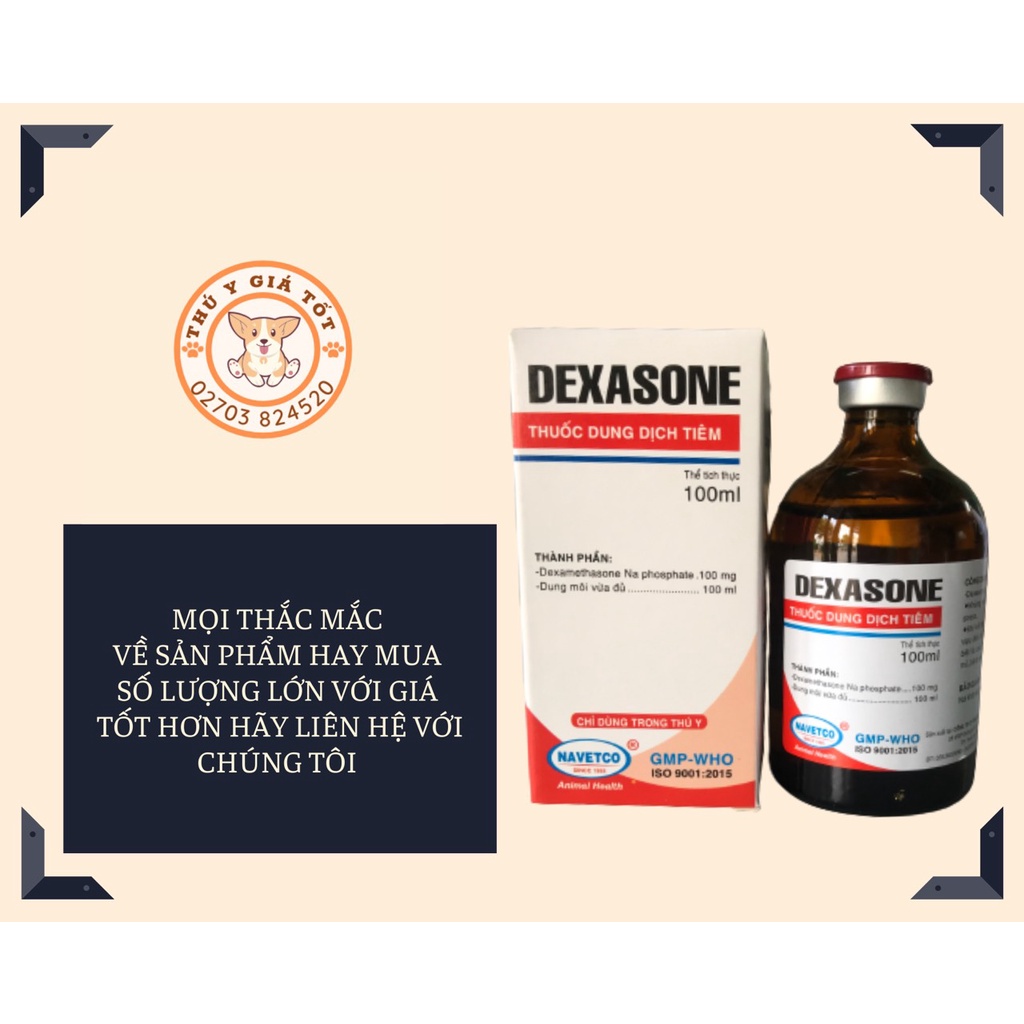 DEXASONE 100ML HỖ TRỢ KHÁNG VIÊM, DỊ ỨNG VÀ GIẢM STRESS