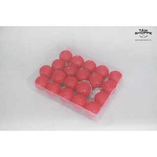 [LOẠI 1] DÂY ĐÈN COTTON BALL THÁI LAN MÀU ĐỎ SỐ 09 (LED)