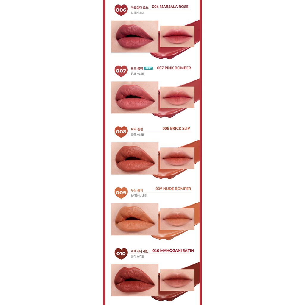 Son Thỏi I'm Tic Toc Lipstick Satin 002 1.5g  I'm Meme Orange Bodysuit