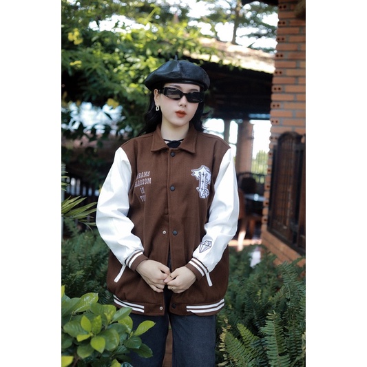 ÁO KHOÁC BOMBER JACKET VARSITY QX N.A.M BRAND
