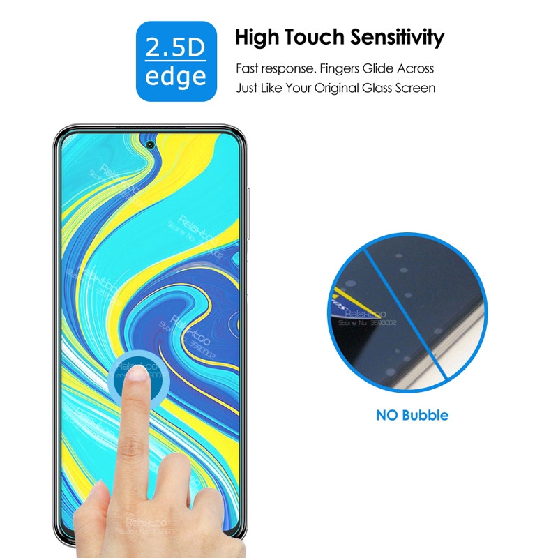 Bộ 2 kính cường lực bảo vệ màn hình kèm phụ kiện chuyên dụng cho xiaomi redmi note 9s note 9 pro max 8 pro 7 7a note9s