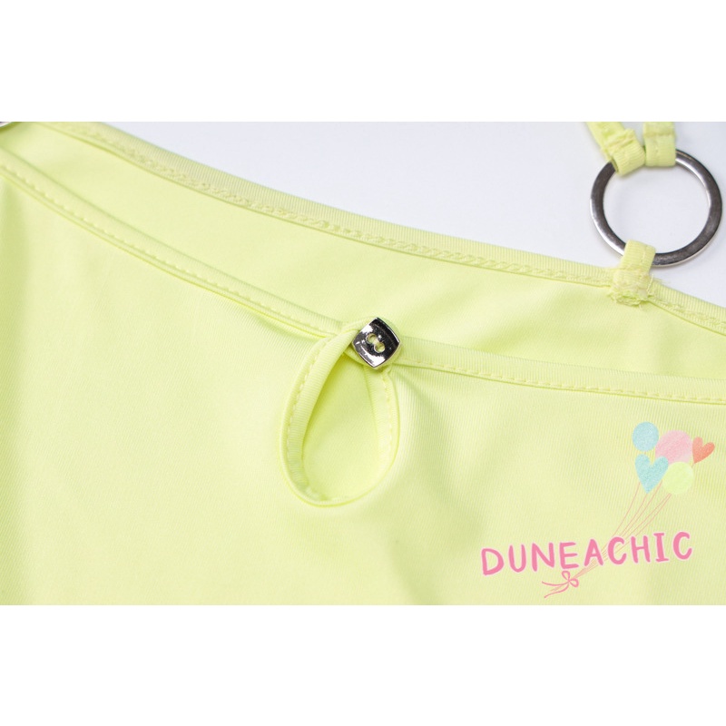 DUNEA Đầm Trễ Vai Tay Lỡ Màu Trơn Thời Trang Cho Nữ