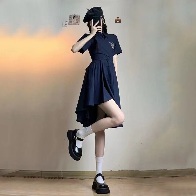 Đầm Thun polo Phong Cách Pháp Thời Trang Mùa Hè Mới