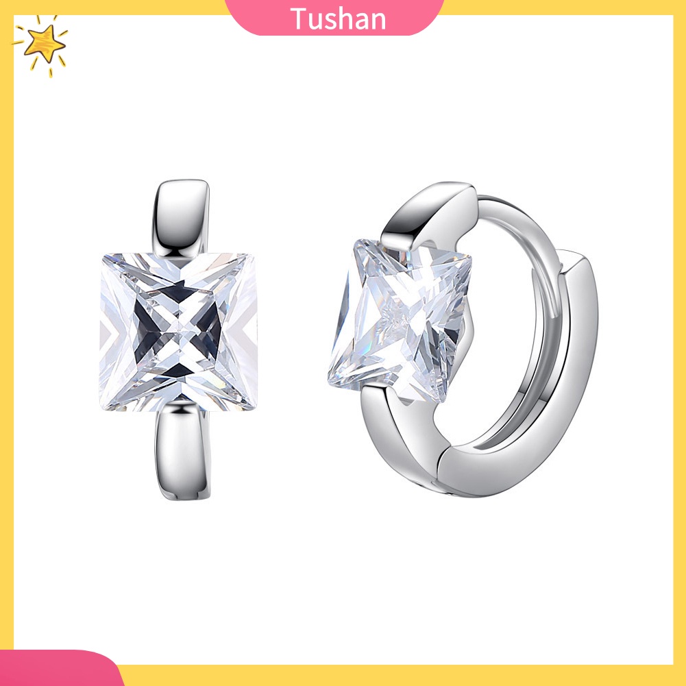 Khuyên tai nữ đính đá phong cách thời trang đơn giản cho đám cưới/ đám tiệc