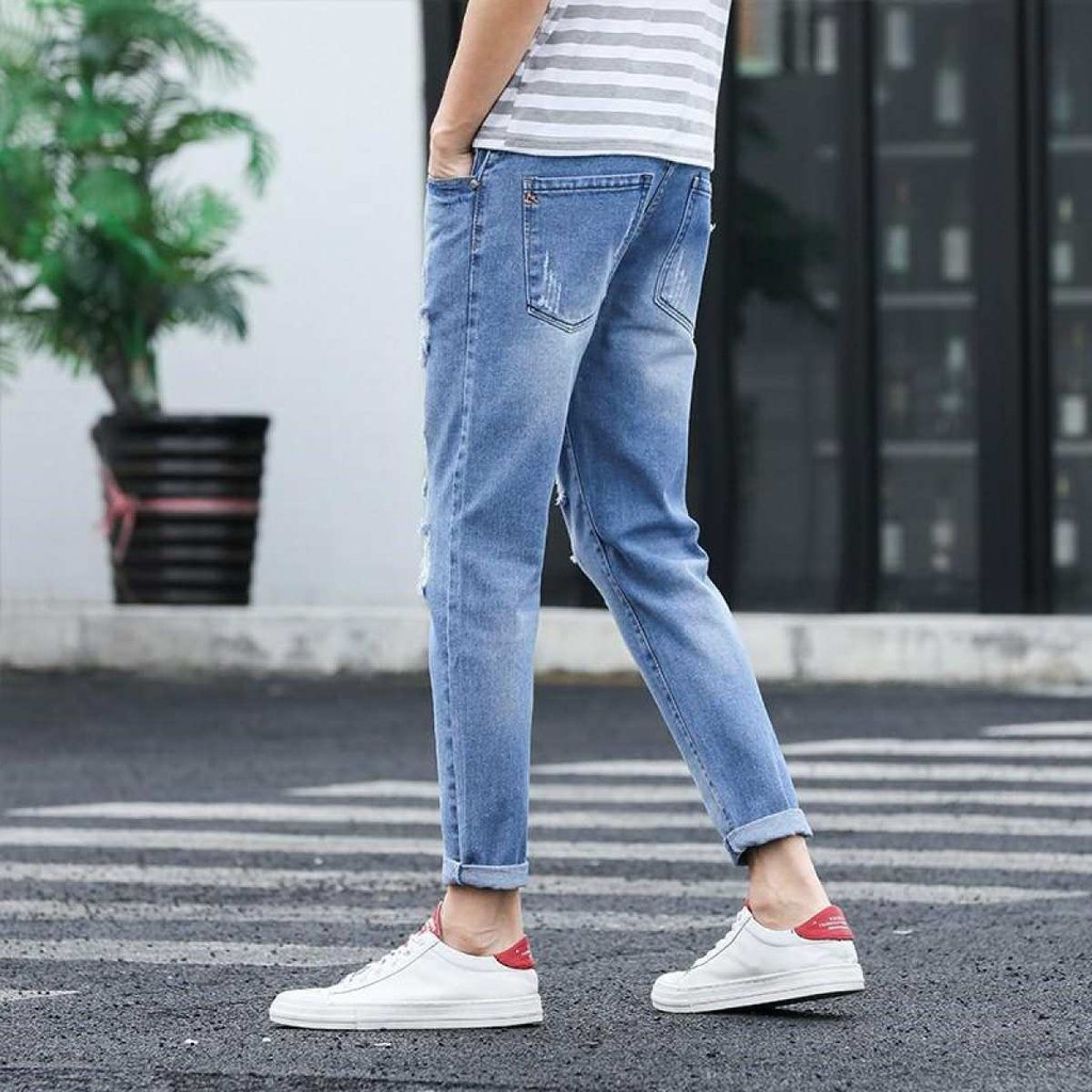 Quần jean nam rách cá tính QJ04 | BigBuy360 - bigbuy360.vn