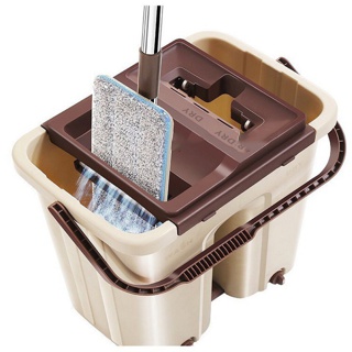 (Hàng Hot) Chổi Lau Nhà Xoay 360 Gạt Nước Có Thùng